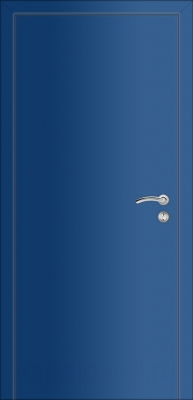 Межкомнатная дверь Капель Multicolor ПВХ ДГ гладкая синяя