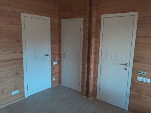 Межкомнатные двери ПВХ Капель серии Multicolor Ф2К кремовые 9001