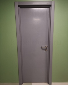 Влагостойкие двери Капель Classic моноколор 7040, строящийся объект