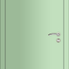 Межкомнатная дверь Капель Classic ПВХ гладкая моноколор ментоловый 6019 нестандартная