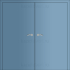 Межкомнатная дверь Капель Classic ПВХ гладкая моноколор пастельно-голубой 5024 двустворчатая