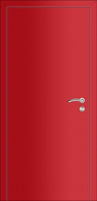 Межкомнатная дверь Капель Multicolor ПВХ ДГ гладкая красная